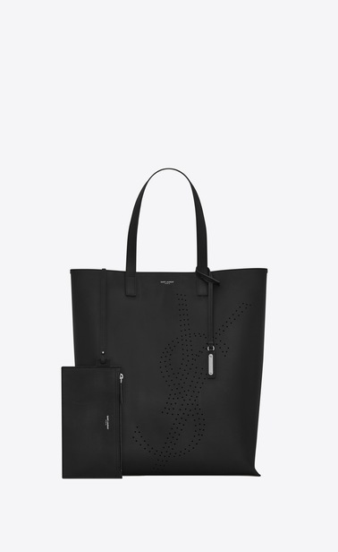 BOLD shopping bag in vintage leather with perforated logo